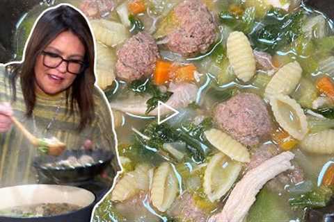 How to Make Mini Meatball and Chicken Soup | Rachael Ray