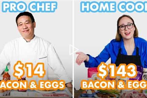 $143 vs $14 Bacon & Eggs: Pro Chef & Home Cook Swap Ingredients | Epicurious