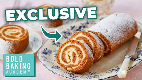 Carrot Cake Cheesecake Roll | FREE TRIAL from the Bold Baking Academy