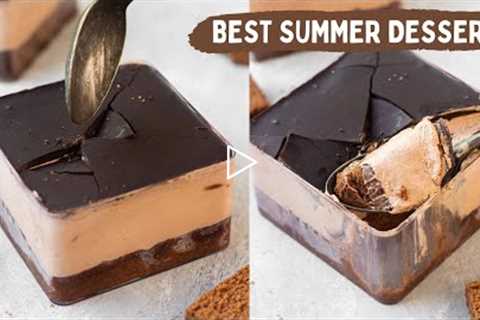 No Bake Chocolate Dream Cake Ice-Cream | BEST Summer Dessert | No Oven, No Egg, No Gelatine