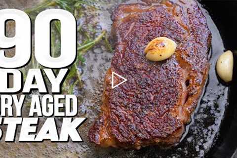 OUR FIRST 90 DAY DRY AGED STEAK... (IS IT WORTH THE WAIT?) | SAM THE COOKING GUY