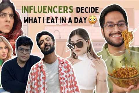 INFLUENCERS Decide What I Eat in a Day 😖 ft @Tanmay Bhat @rjkarishma @Chef Ranveer Brar & more!