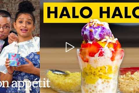 How To Make Halo-Halo With Ube Ice Cream | From The Home Kitchen | Bon Appétit