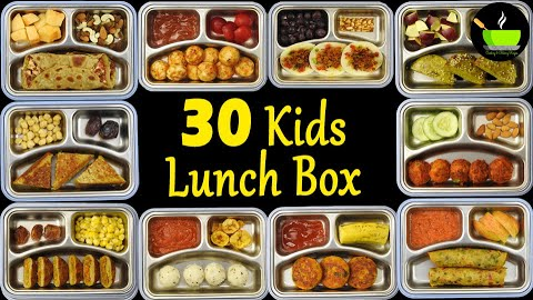 30 Lunch Box Recipes For Kids | Indian Lunch Box Recipes  | Easy And Quick Tiffin Ideas For Kids