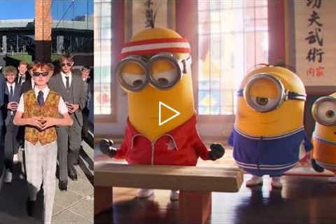 Teens Dress Up in Suits to See New ‘Minions’ Movie