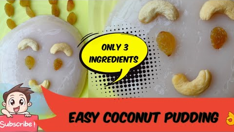 🥥🥥Easy dessert in just 15 min - coconut pudding - sweet recepe - #coconut #dessert #dessertrecipe 👌😋