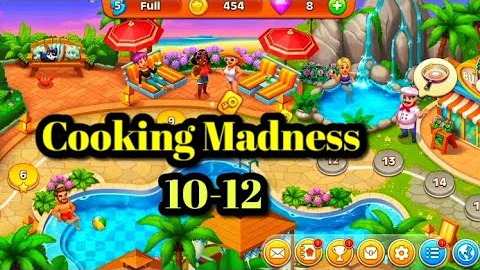 Cooking Madness A Chef's Game's 10-12।। #cooking Madness #gameplay #games #subscribe #new2022