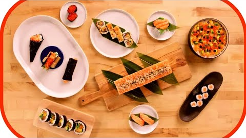 Busi restaurant chef | Japanese fired salmon sushi | Aburi salmon sushi| Chefs kitchen||