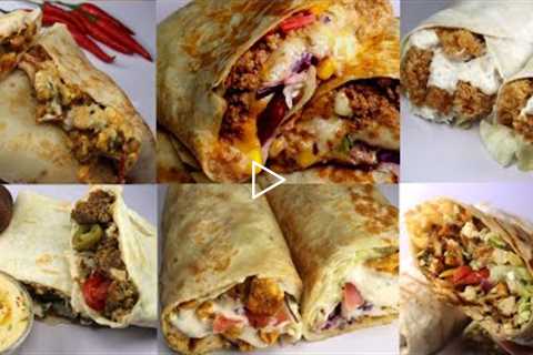 6 Best Homemade Wrap(Chicken,Beef, vegetable)By Recipes of the World