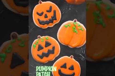 Halloween Pumpkin Cookies #shorts