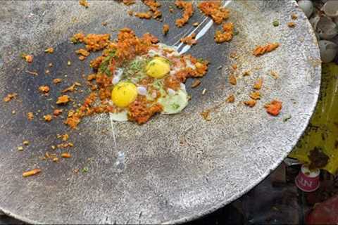 BEST ANDA BHURJI PAV |AWESOME & TASTY | INDIAN STREET FOOD | @ RS. 50/-