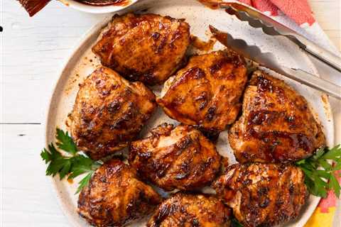Barbeque Chicken Thighs on the Grill