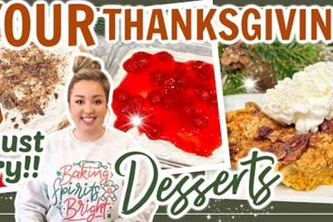 YOU HAVE TO MAKE THESE DESSERTS FOR THE HOLIDAYS! | YOUR FAVORITE THANKSGIVING DESSERT RECIPES