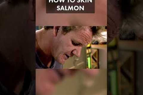 How To Skin Salmon #shorts