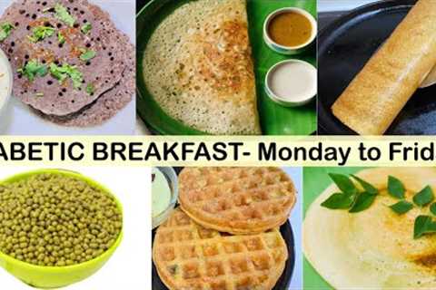 Indian Breakfast For Diabetics | Diabetic Breakfast Recipe Monday to Friday | Millet Recipes