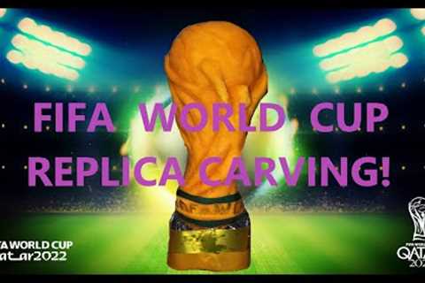 ⚽Qatar 2022 FIFA World Cup⚽- Chef carves a World Cup Trophy Replica using only two vegetables!