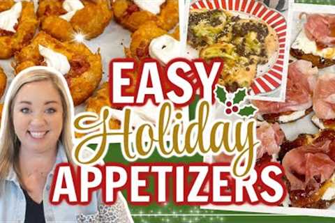 YOU HAVE TO MAKE THESE EASY HOLIDAY APPETIZERS! THEY WERE AMAZING! | BEST PARTY FOOD RECIPES!
