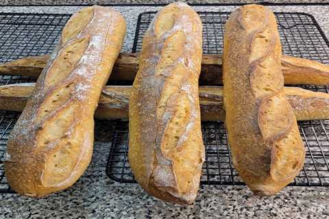 Now for something completely different -  Commercial yeast baguettes