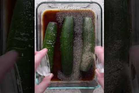Asian Accordion Cucumber Salad #shorts