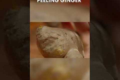 Using A Spoon To Peel Ginger #Shorts