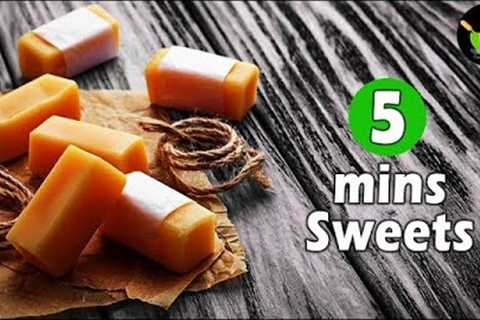 5 mins Sweets Recipe | Quick & Easy Sweets Recipe | Instant Sweet Recipes | Indian Sweets..