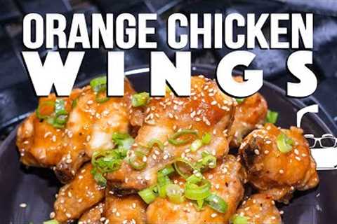 ORANGE CHICKEN WINGS (SO INSANELY PERFECT AND JUICY!) | SAM THE COOKING GUY