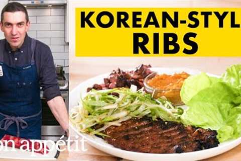 Chris Makes Korean-Style Short Ribs | From The Home Kitchen | Bon Appétit