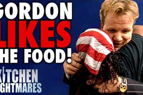 6 Times Gordon Ramsay Actually LIKED THE FOOD! | Kitchen Nightmares COMPILATION