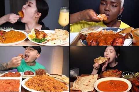 Foreigners Trying Indian Food Mukbang