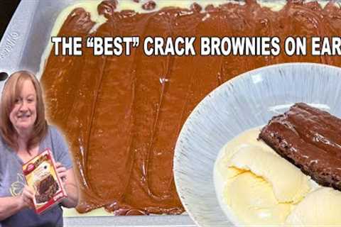 CRACK BROWNIES, The Best Brownies On Earth, Pinterest Recipe