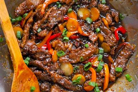 Mongolian Beef. A quick and easy recipe.