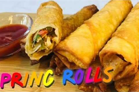 Spring rolls recipe by A Pinch of Spices 🌶Ramadan Special 🎉