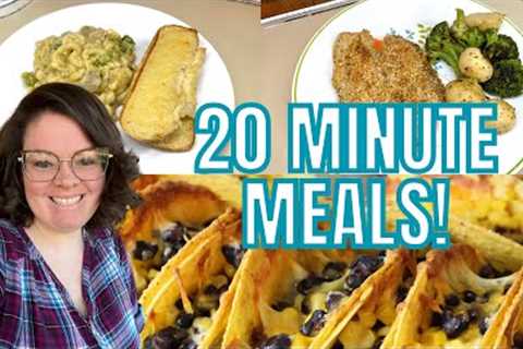 Quick and Easy 20 Minute Meals || Using shortcuts in the kitchen to help you save time!