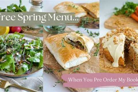 Free Spring Menu With Book Order// Plant Based// Weight Loss