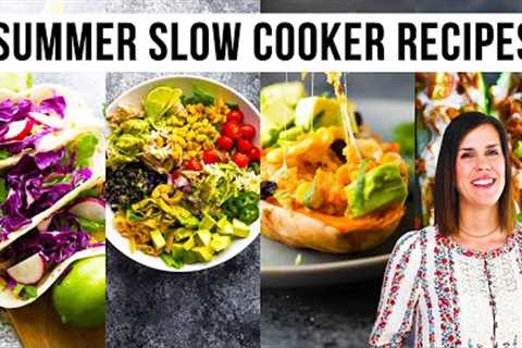 4 Light + Healthy Slow Cooker Recipes | Perfect for Summer!