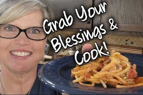 Creamy Spaghetti ~ Grab Your Blessings and Cook