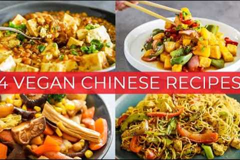 4 EASY Chinese Style vegan recipes to MAKE TODAY!