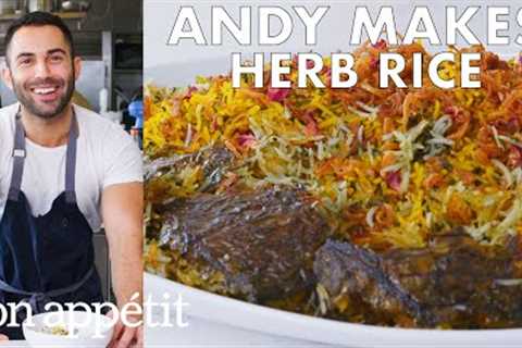 Andy Makes Herb Rice with Scallions and Saffron | From the Test Kitchen | Bon Appétit