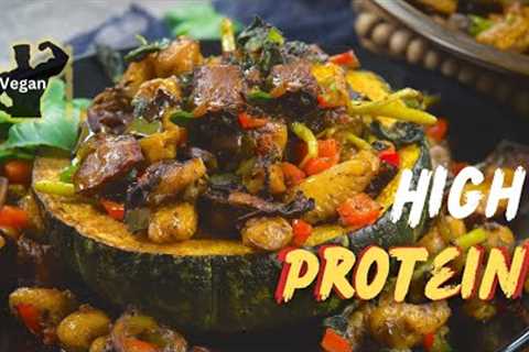 This Delicious High Protein Stuffed Squash Is Vegan and Anti-Inflammatory | Stuffed Squash