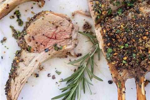 Garlic Herb Roasted Rack of Lamb