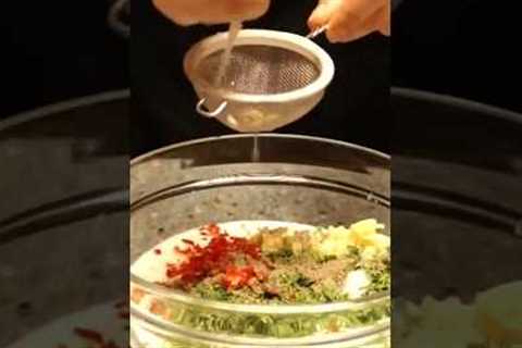 Yogurt Sauce with Herbs & Garlic - Salad Dressing Recipe #shorts #short #shortvideo #shortsfeed