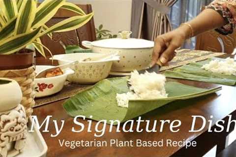 Cook Along with Me | Mastering My Signature Banana Leaf Vegetarian Dish | Plant Based Prawn Dish