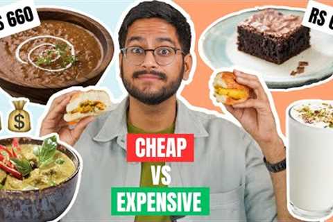 *EPIC* CHEAP VS EXPENSIVE CHALLENGE 💸💰| DID I WIN THE SECOND TIME ? CRAZY FOOD CHALLENGE