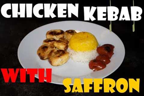 How to Make Perfectly Grilled Chicken Kebabs with Saffron and Rice”