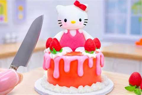 Satisfying Miniature Strawberry & Hello Kitty Cake Decorating Ideas 🍓 🍰  Mini Yummy Recipes