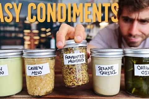 2 Ingredients Condiments that Anyone Can Make...