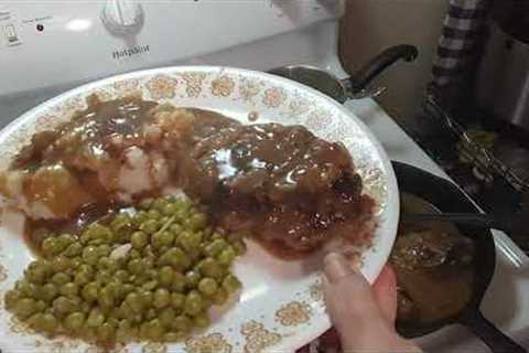 Salisbury Steak with Gravy recipe below