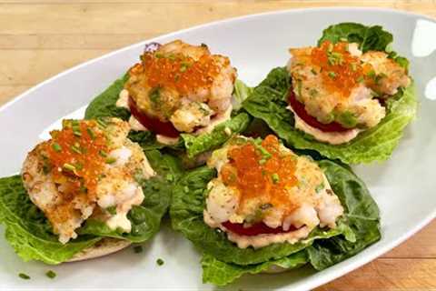 Jacques Pepin's Quick and Easy Shrimp Burgers