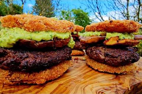 A great recipe for crispy fried onion burger bun with delicious local beef 🥩 Relaxing Sounds ASMR