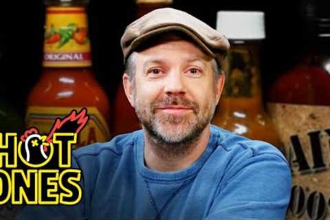 Jason Sudeikis Embraces Da Bomb While Eating Spicy Wings | Hot Ones